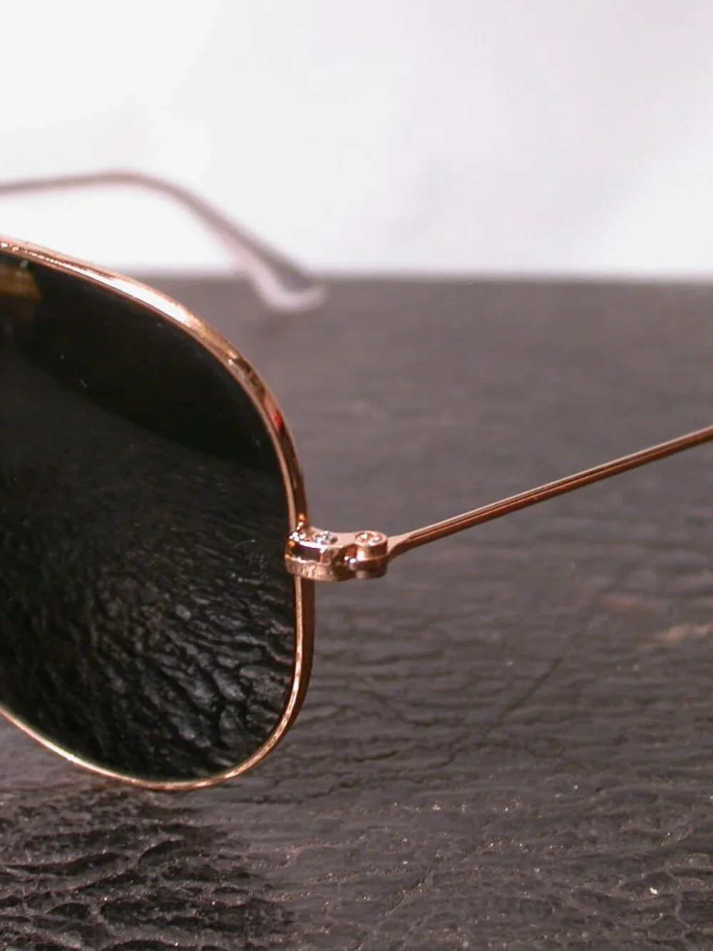 Ray Ban Gold Metal Aviator Shades Sunglasses ITALY RB3025 FRAME ONLY